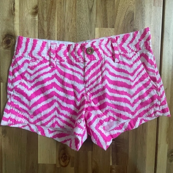 Lilly Pulitzer Pants - Lilly Pulitzer Women’s The Walsh Shorts Tropical Pink Zebron Size 0